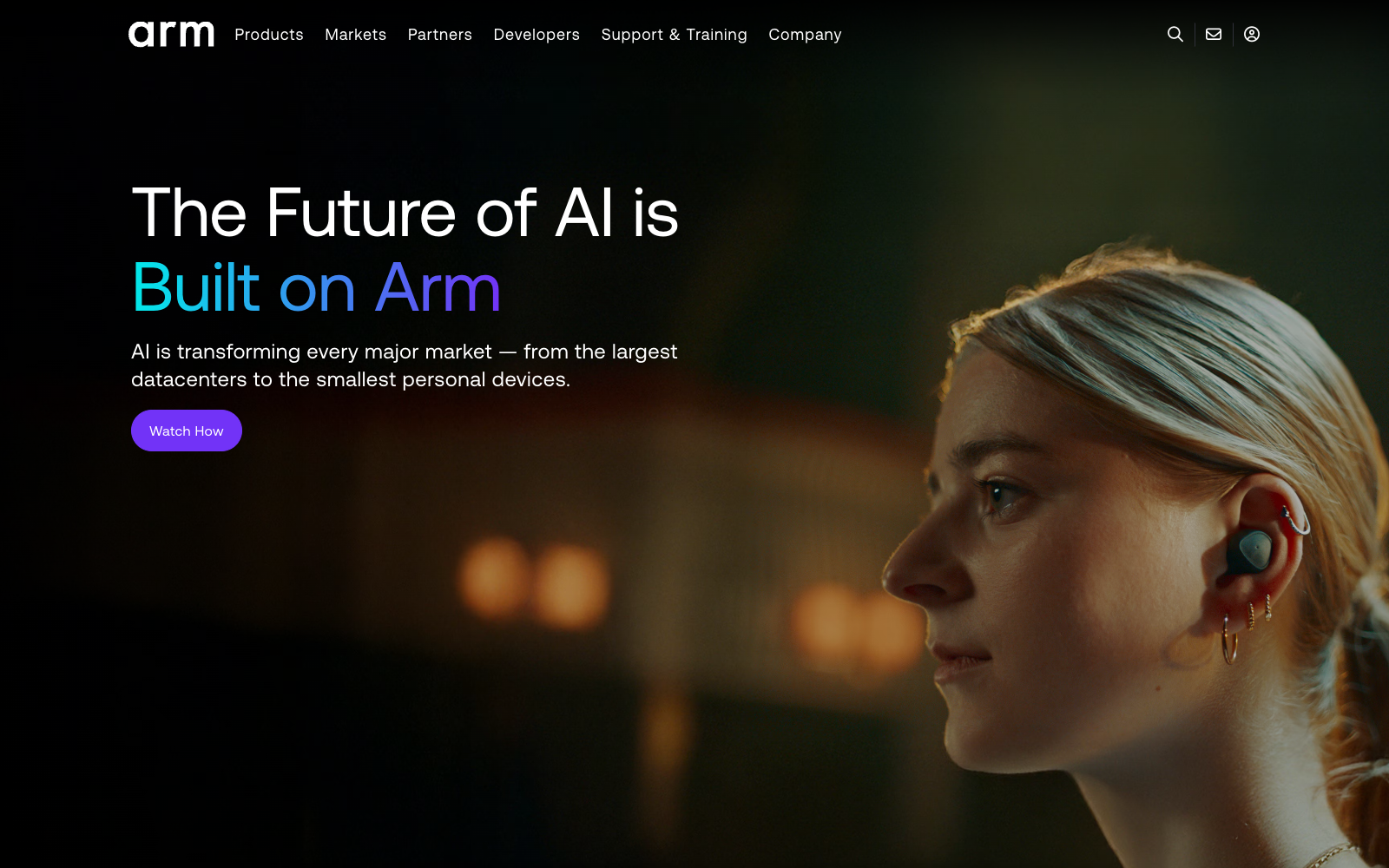 ARM developer platform homepage